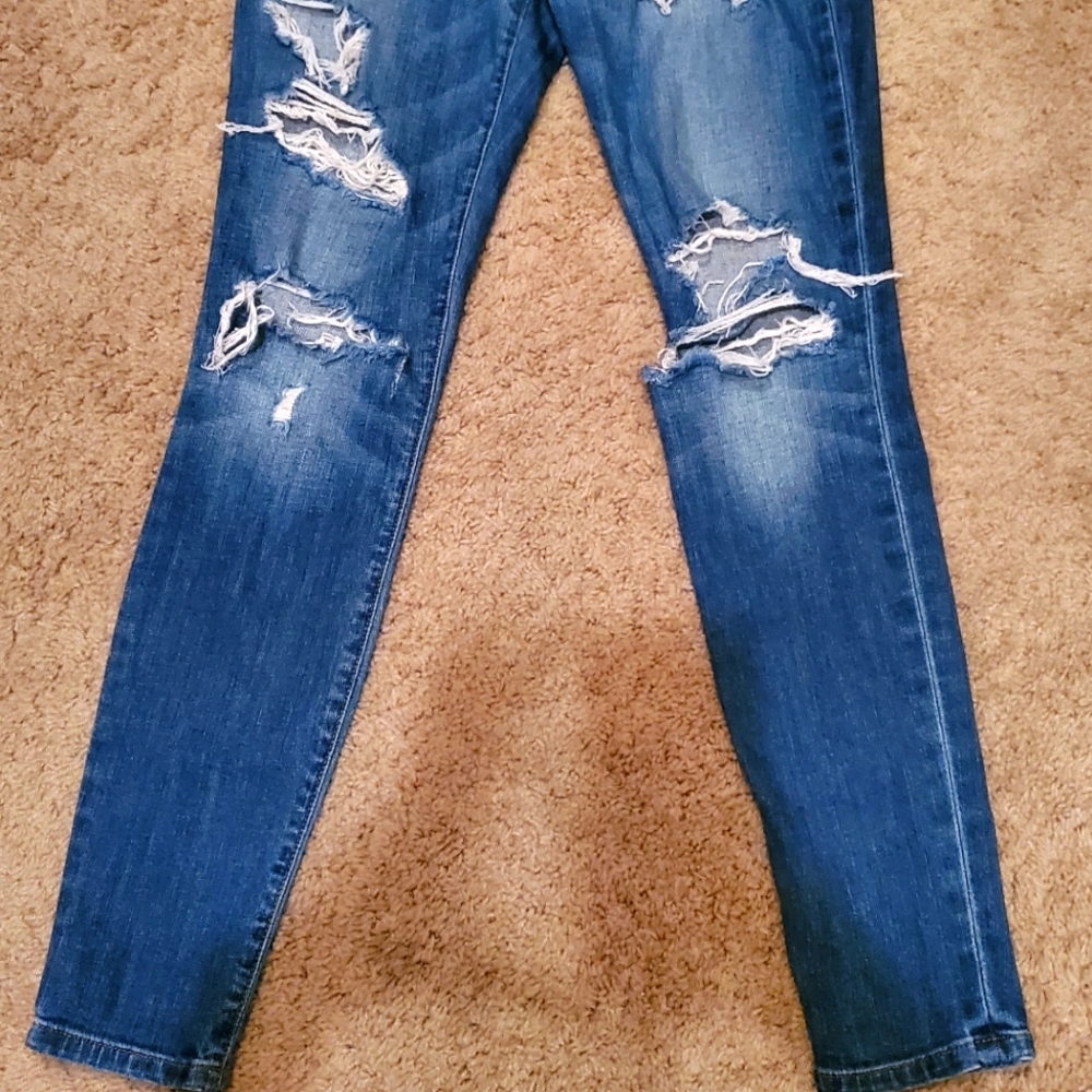 Distressed joes jeans